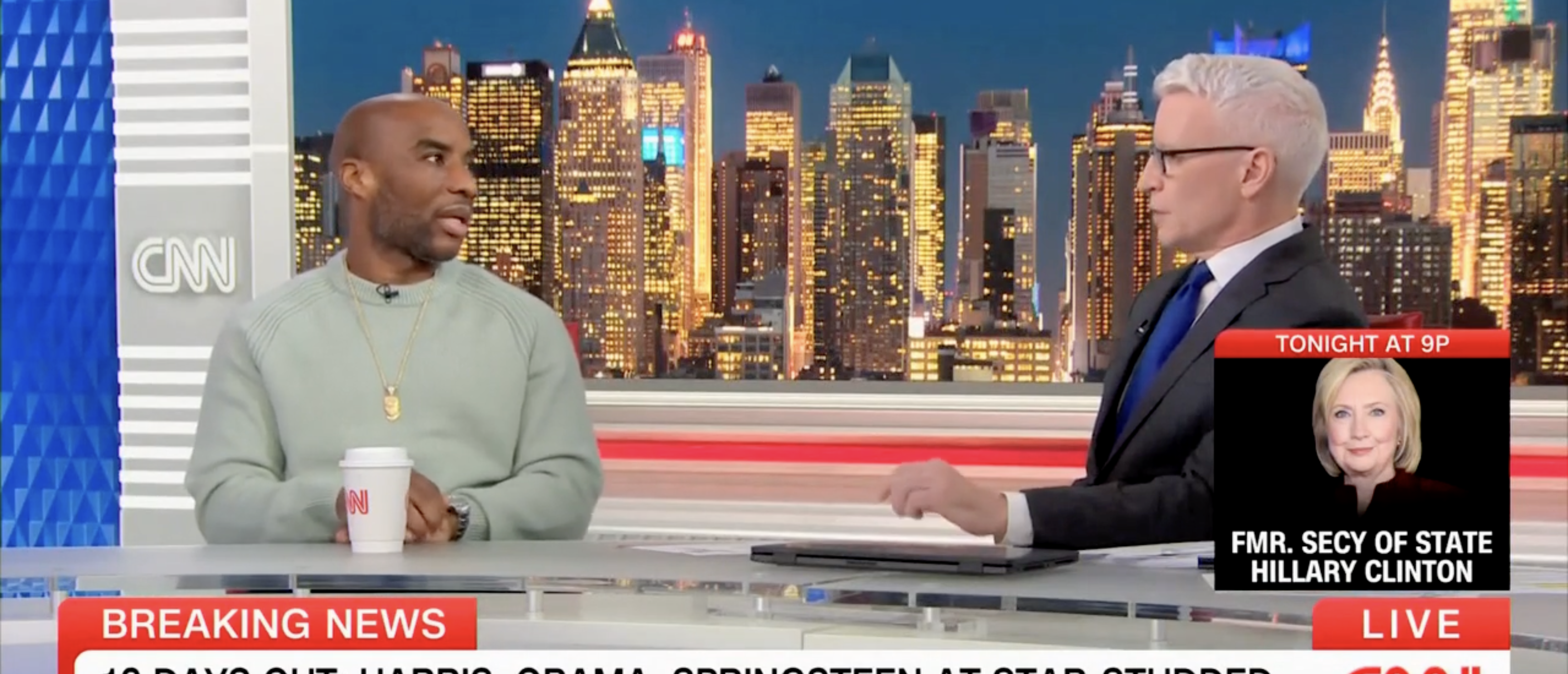 ‘That’s Bullsh*t’: Anderson Cooper Fires Back After Charlamagne Claims CNN Doesn’t Discuss Trump’s ‘Rhetoric’ Enough